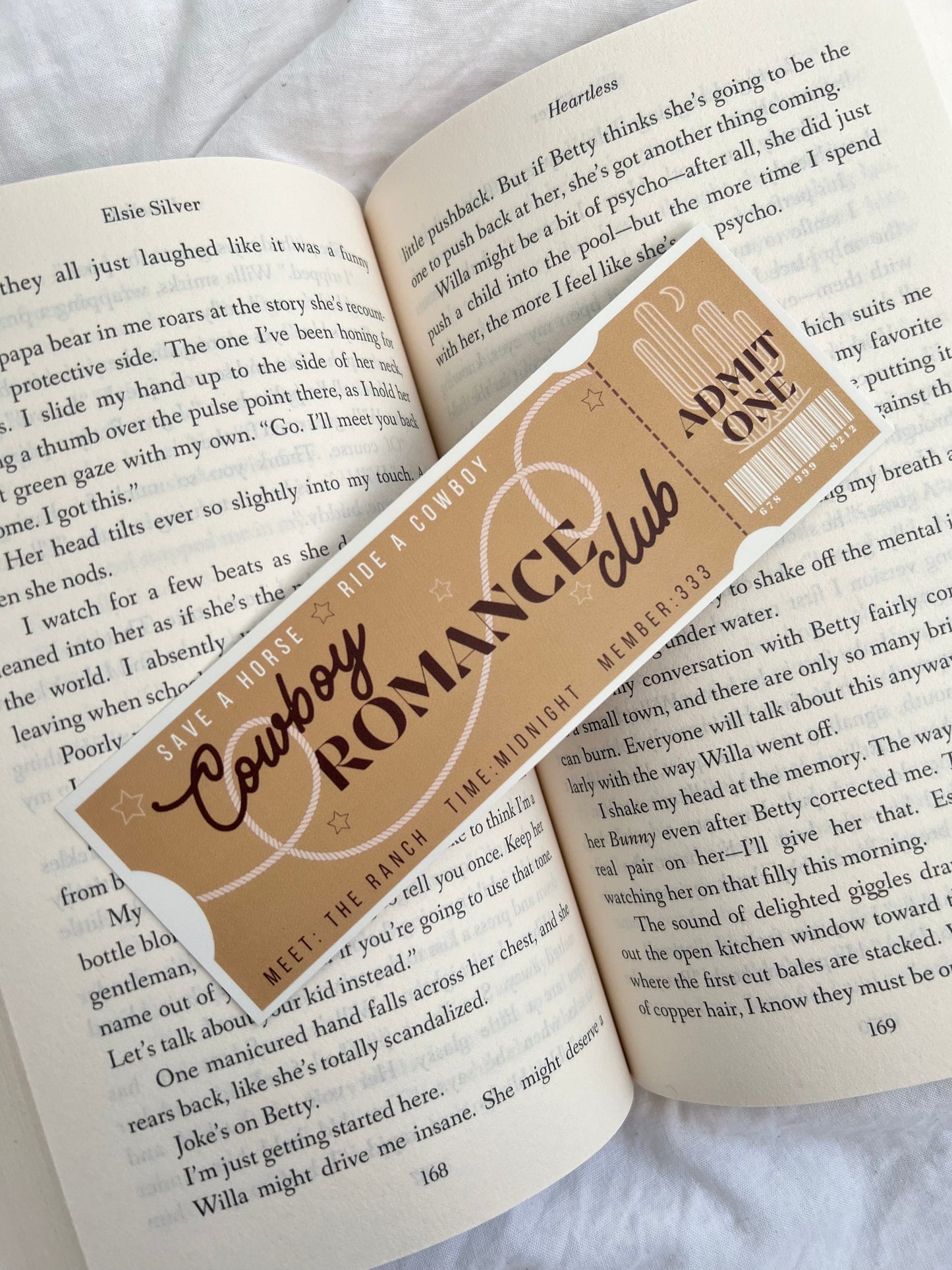 Cowboy Romance Club - Bookmark